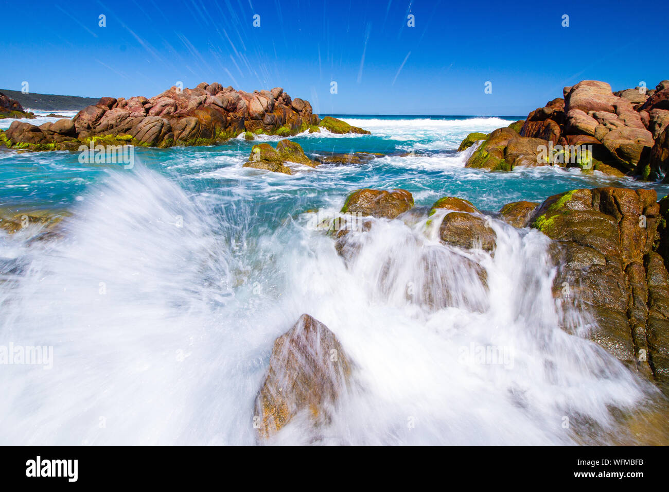 Rock splashing in water hi-res stock photography and images - Alamy
