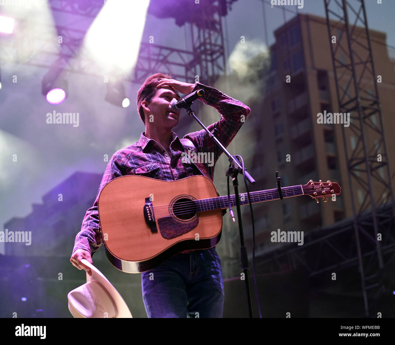 Virginia Country Singer August 30, 2019, Virginia Beach, Virginia, USA: American Music Festival ...