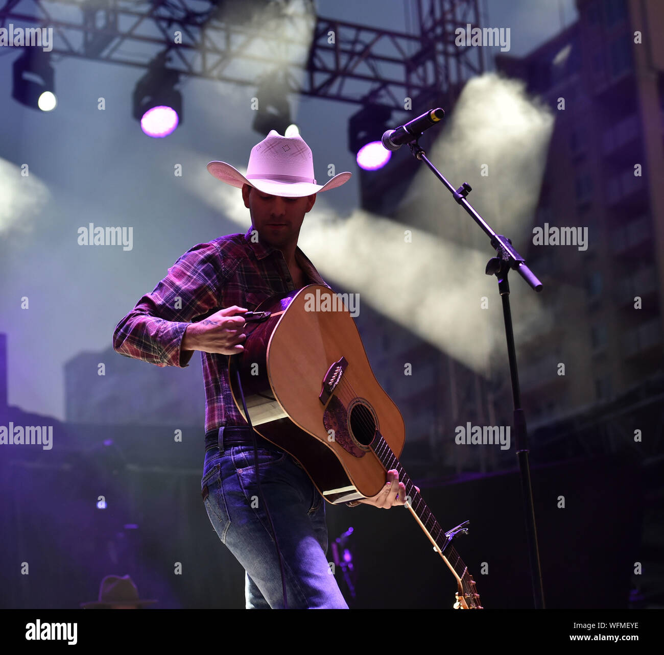 Virginia Country Singer August 30, 2019, Virginia Beach, Virginia, USA: American Music Festival ...