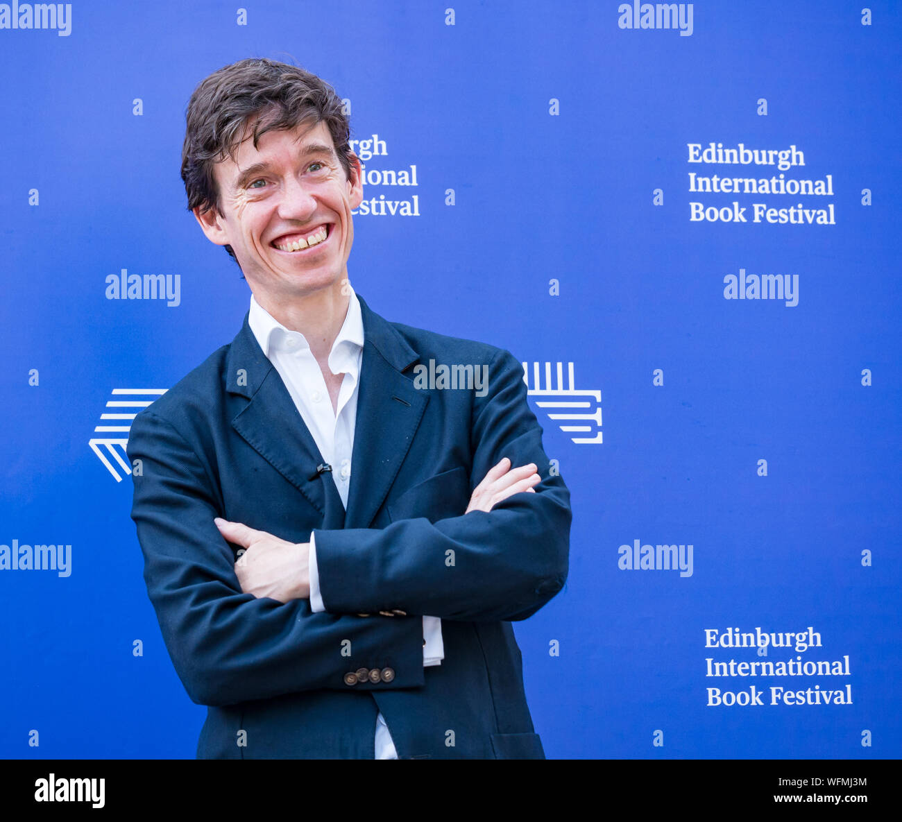 Rory Stewart, Conservative part politician and MP, at the Edinburgh International Book Festival 2019, Scotland, UK Stock Photo