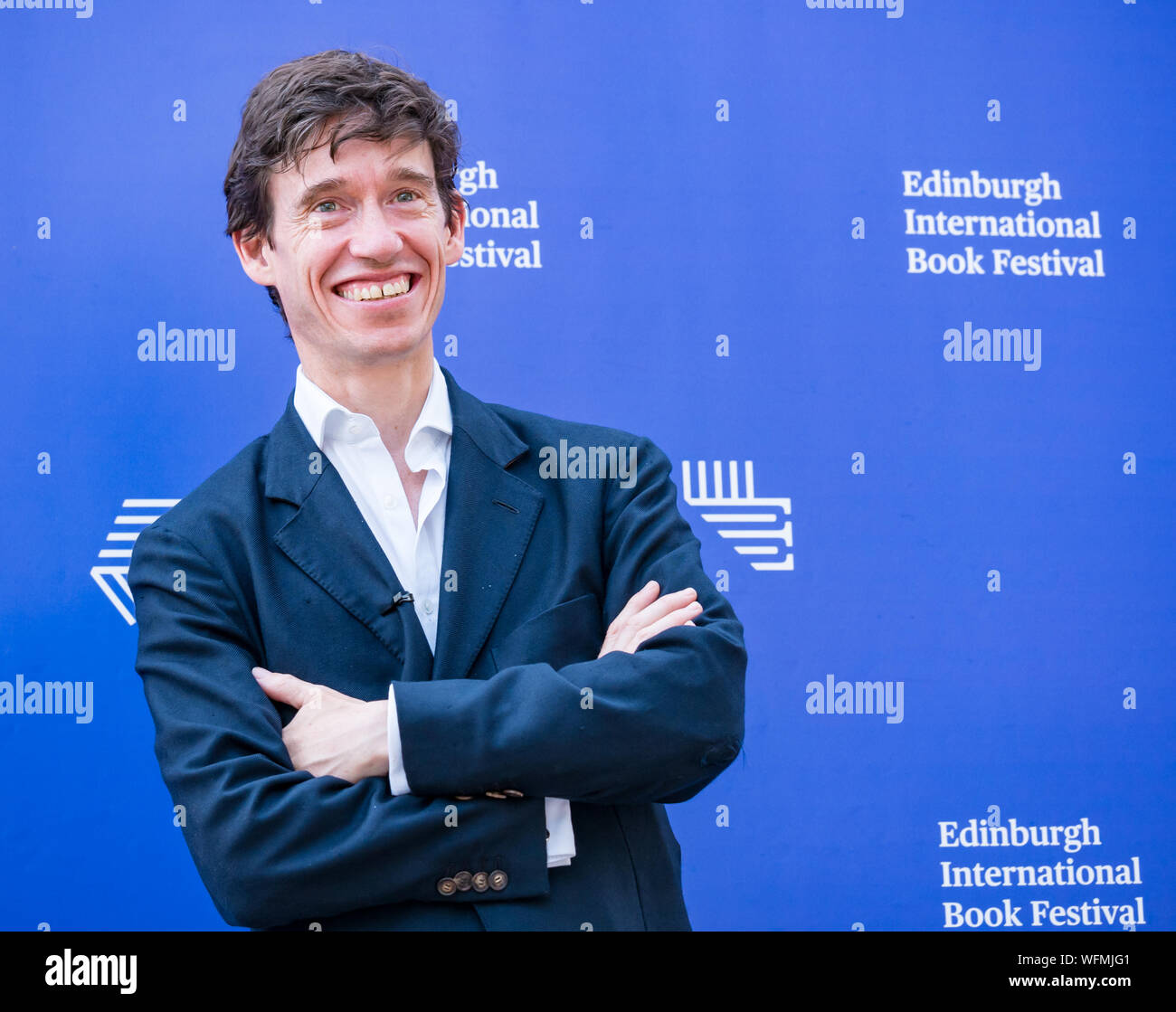 Rory Stewart, Conservative MP, at the Edinburgh International Book Festival 2019, Scotland, UK Stock Photo