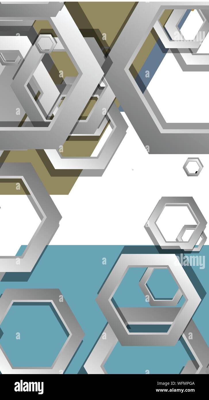 Middle Ag Abstract Background Abstract geometric background with hexagon, middle ages color ...