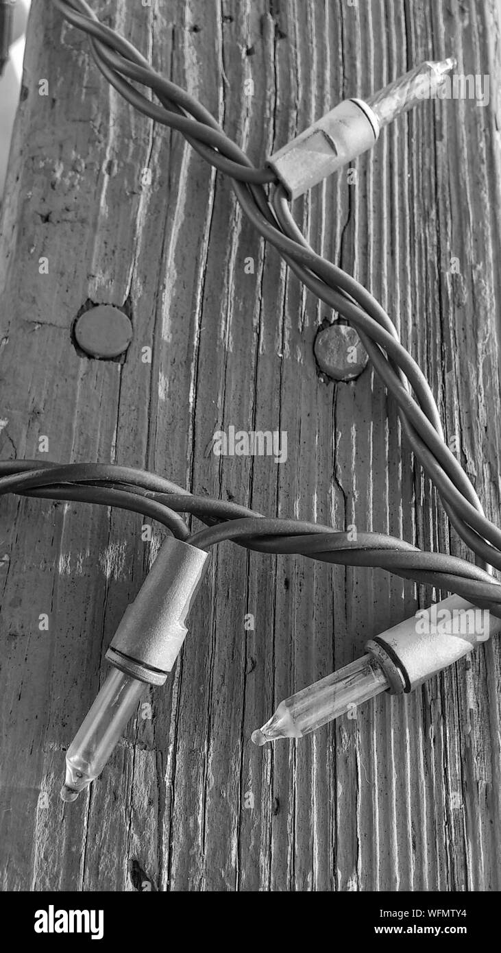 String of lights Black and White Stock Photos & Images - Alamy