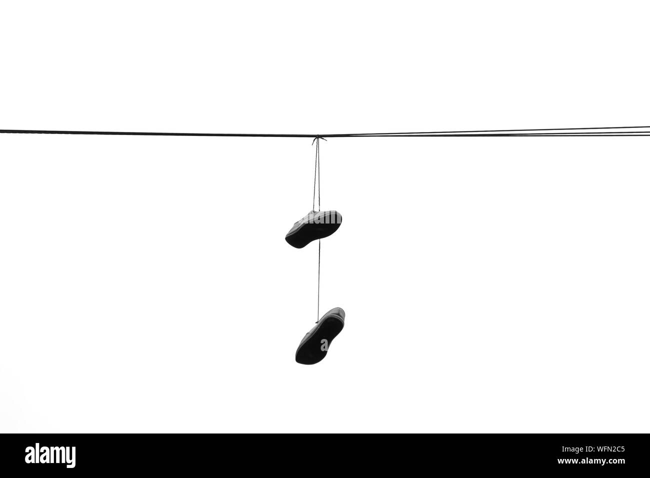 Hanging From Power Lines Cut Out Stock Images Pictures Alamy