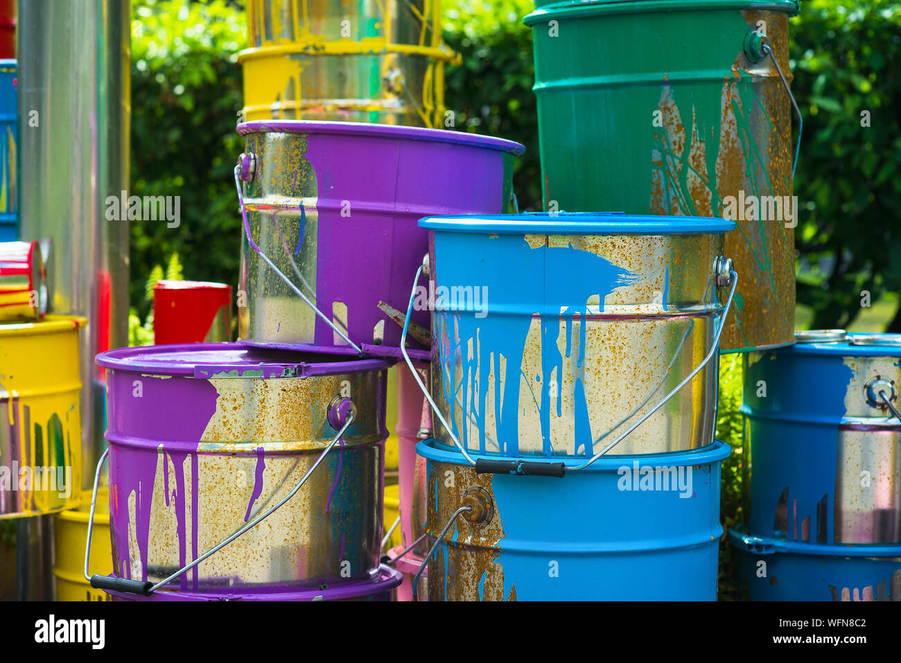 Bucket of paints hires stock photography and images Alamy