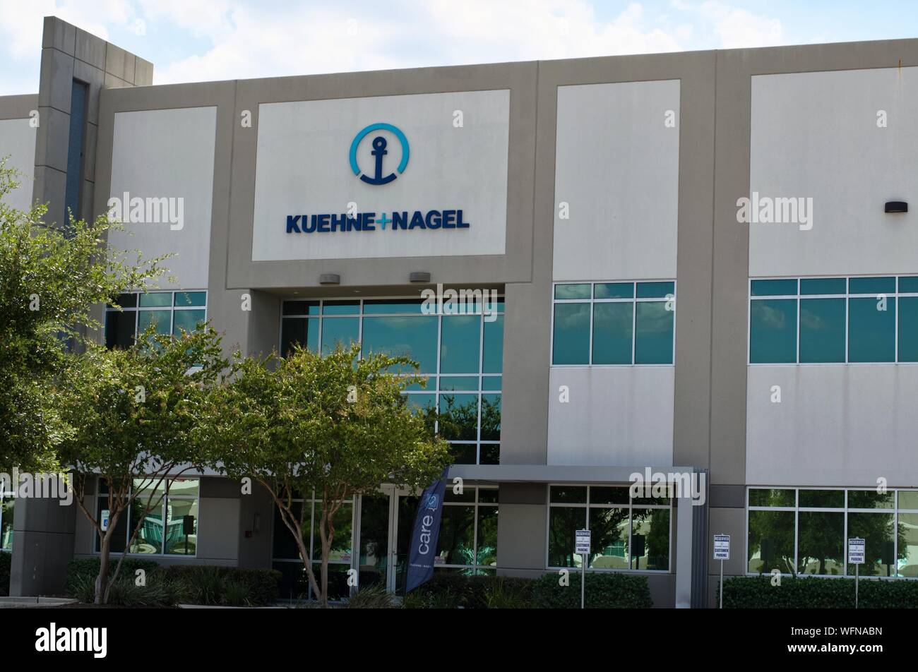 Houston, Texas/USA 08/10/2019: Kuehne and Nagel office building in Houston, TX. Stock Photo