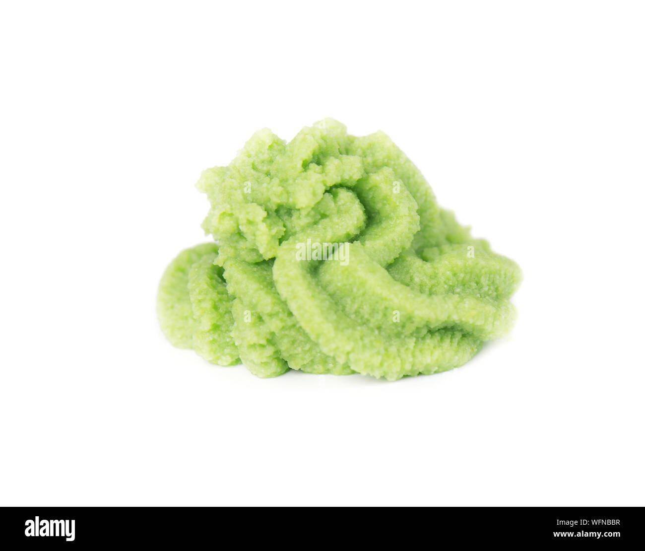 Wasabi sauce isolated on a white background. Asian hot sauce Stock