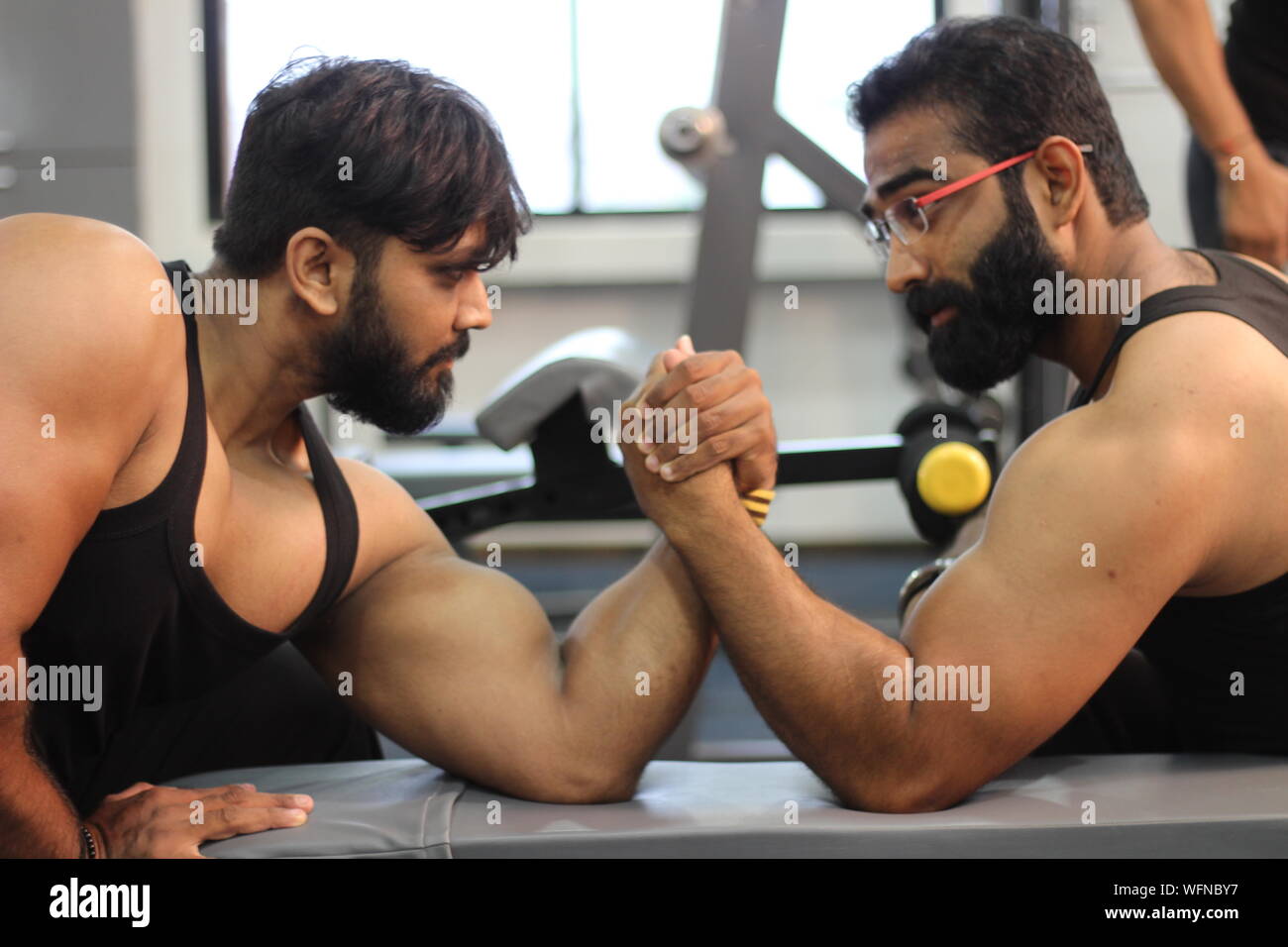 Indian arm wrestling hires stock photography and images Alamy