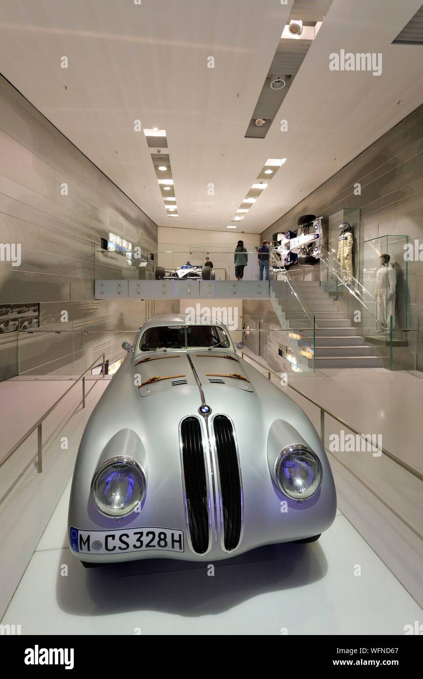 Germany, Bavaria, Munich, BMW Museum, opened in 1973 and renovated in ...
