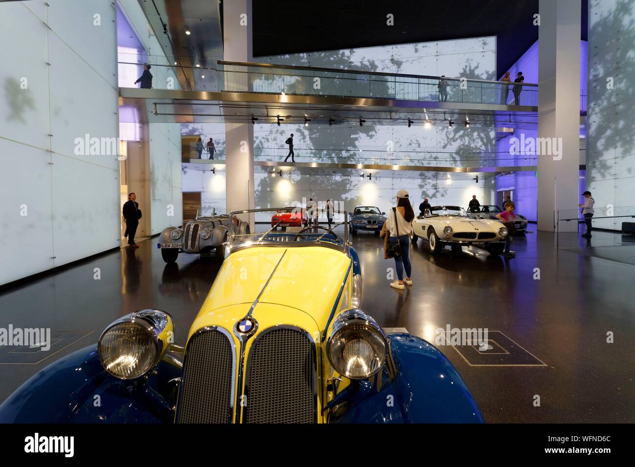 Germany, Bavaria, Munich, BMW Museum, opened in 1973 and renovated in ...