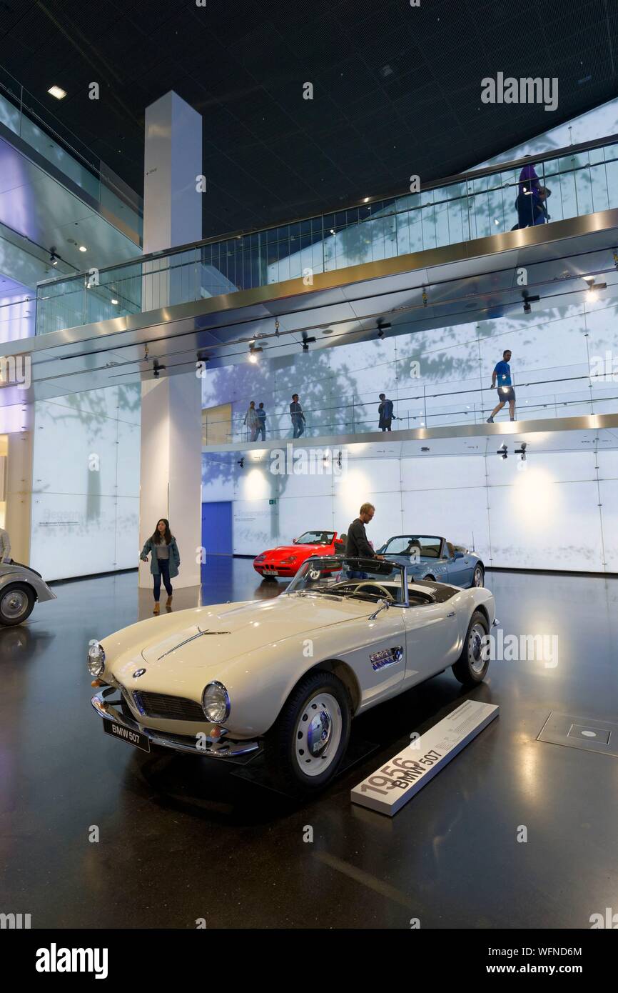 Germany, Bavaria, Munich, BMW Museum, opened in 1973 and renovated in ...