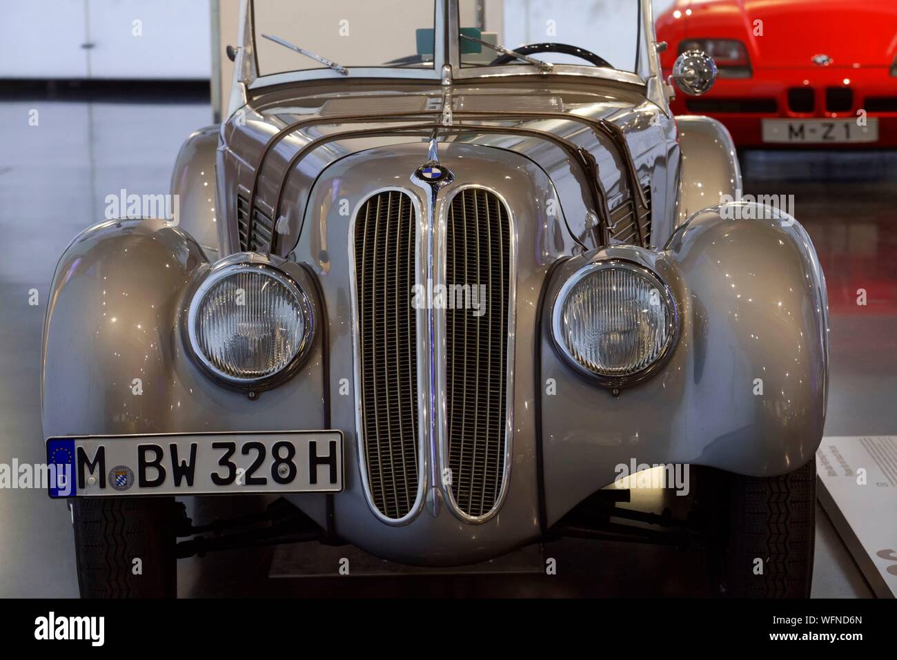 BMW-328 from 1936, BMW Museum, Munich, Bavaria, Germany, Europe 