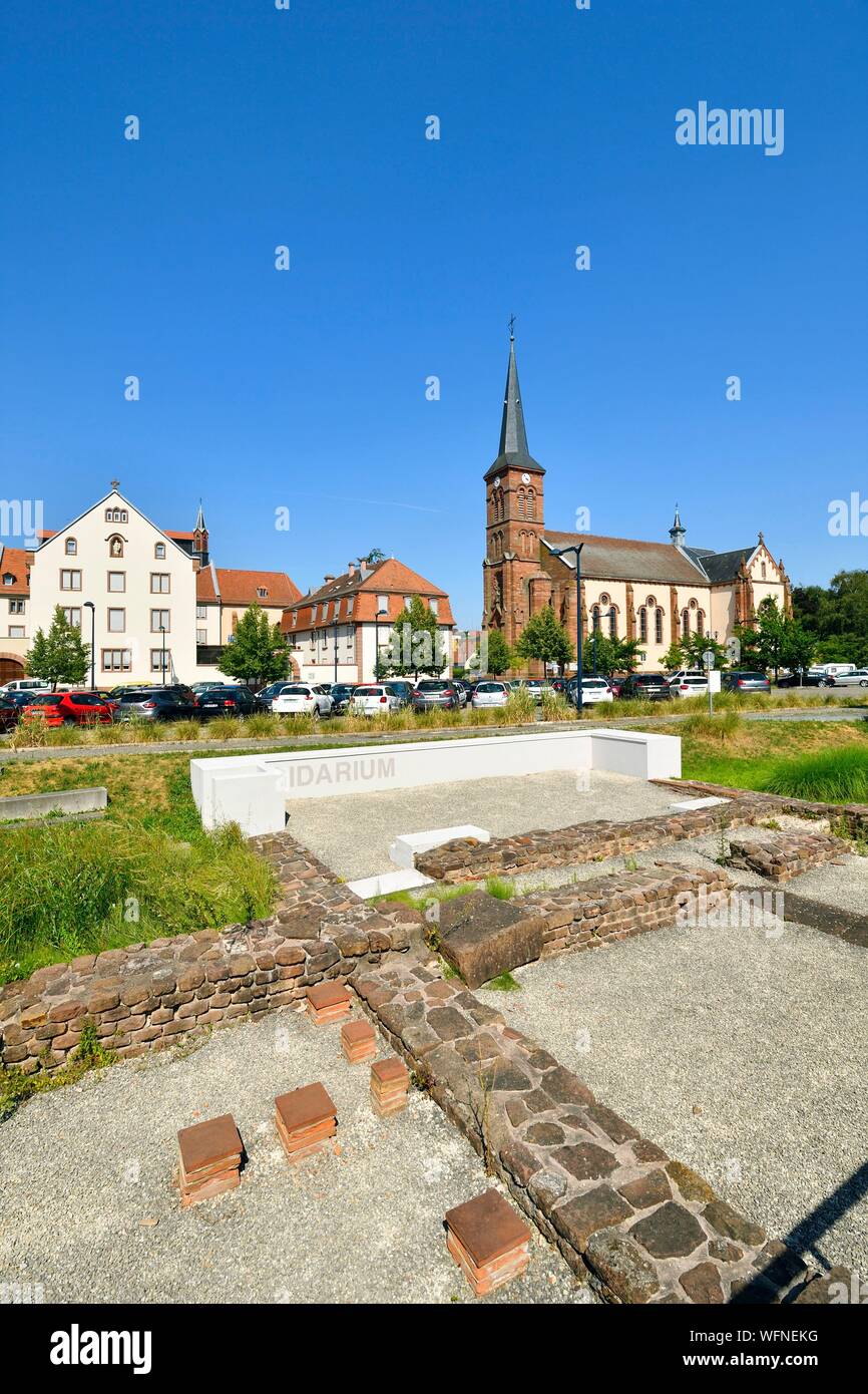 France Bas Rhin Niederbronn Les Bains Archaeological Remains From