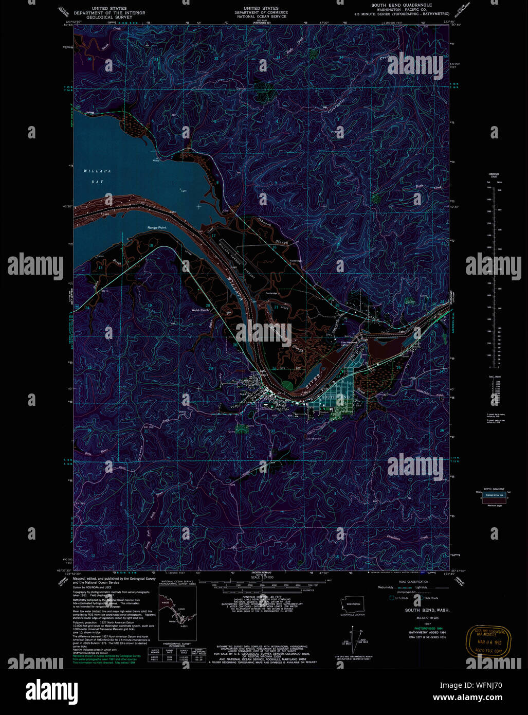 Map of south bend washington hires stock photography and images Alamy