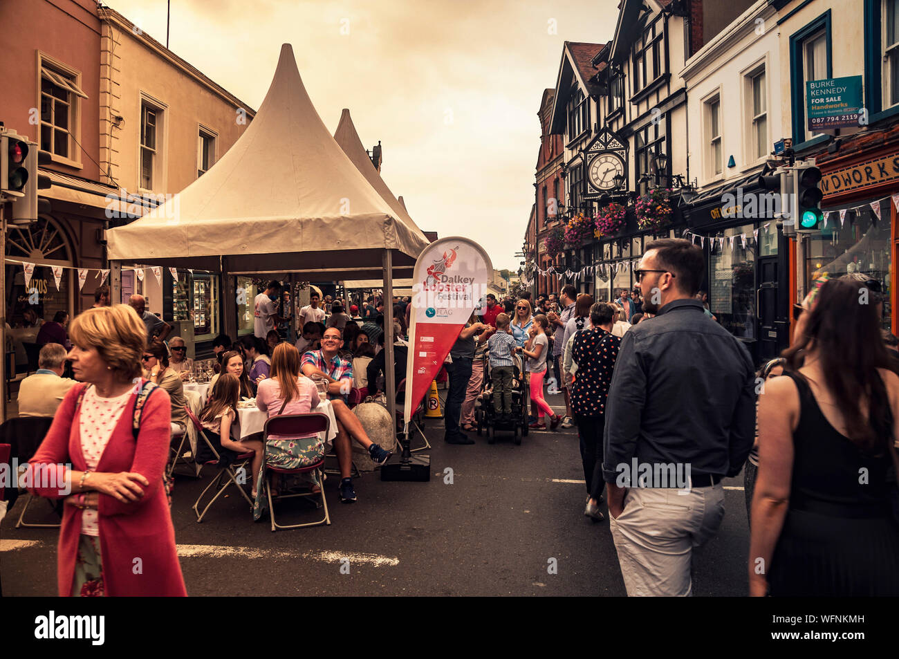 Visitors of the Festival. Dalkey, Dublin, Ireland.25 August 2019