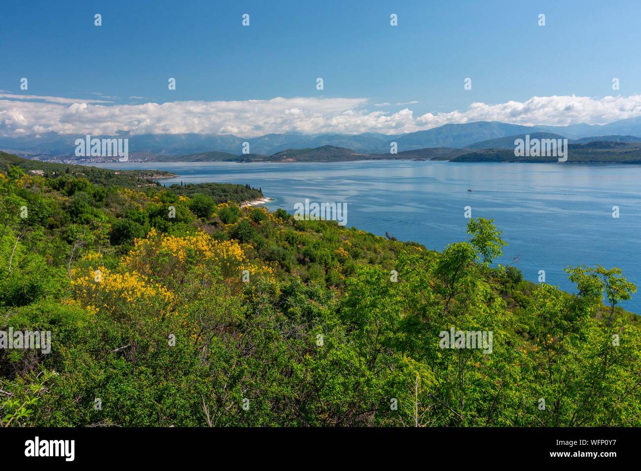 Greece, Ionian Islands, Corfu, Kalami Stock Photo