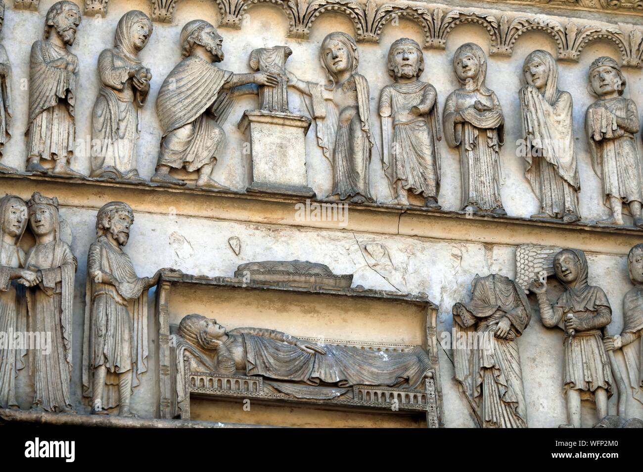 Chartres Nativity France, Eure et Loir, Chartres, Notre Dame cathedral listed as World ...