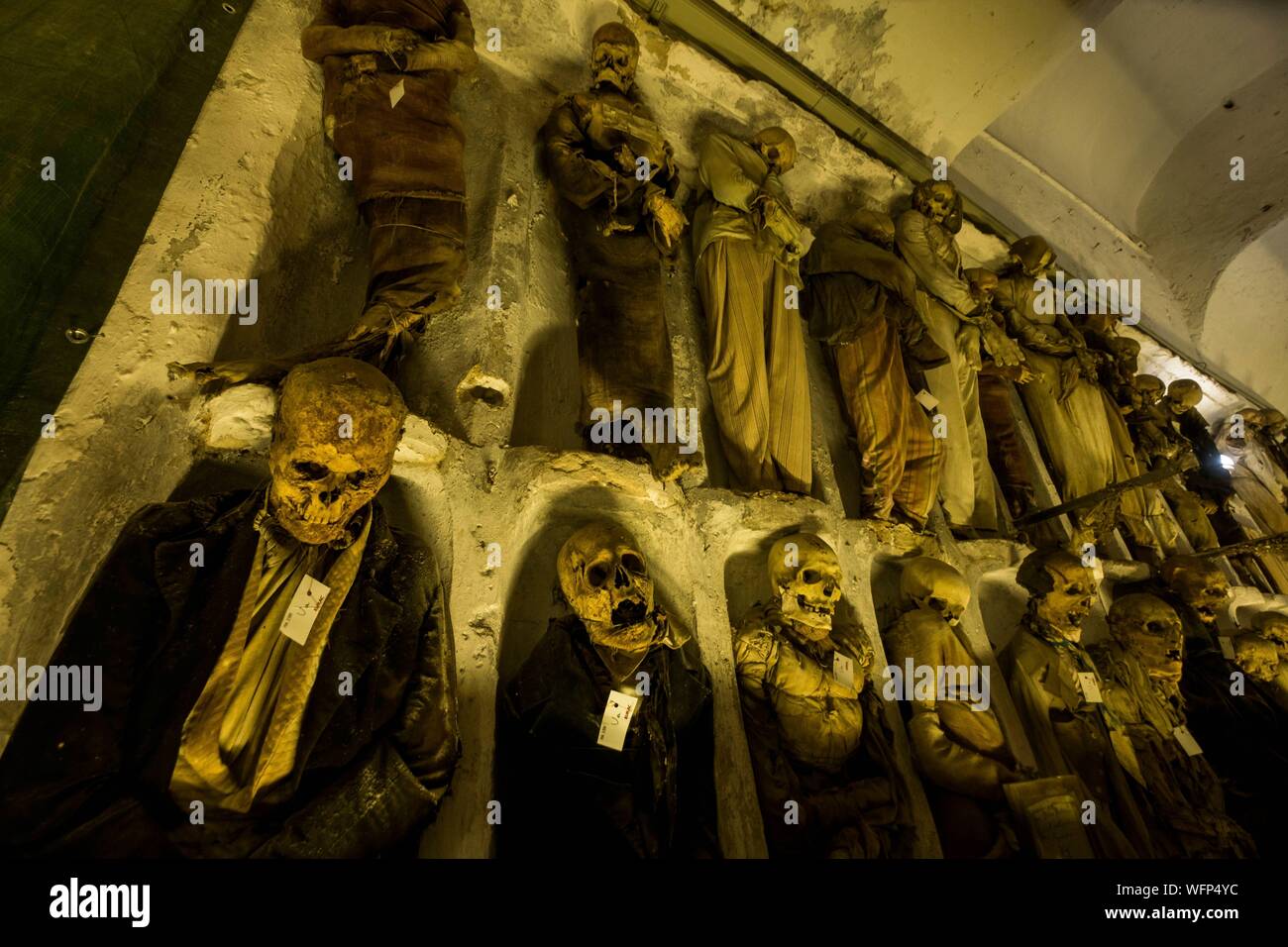 Italy, Sicily, Palermo, of the Capuchin convent, mumies Stock Photo Alamy