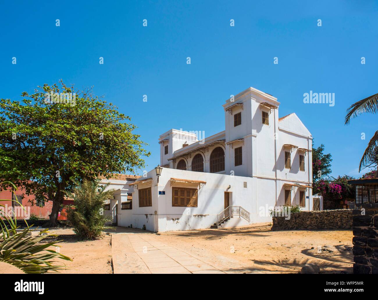 Senegal, Dakar, Goree Island, UNESCO World Heritage Site, Castel street Stock Photo