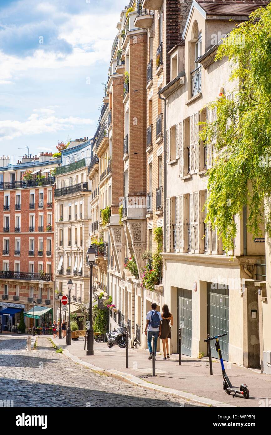 France, Paris, Rue Lepic Stock Photo