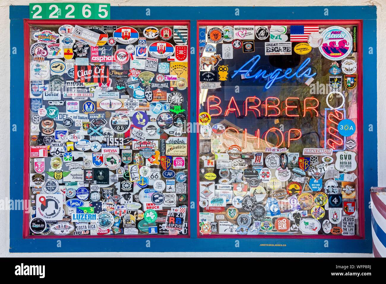 United States, Arizona, Route 66, Seligman, Angel Delgadillo's Barber