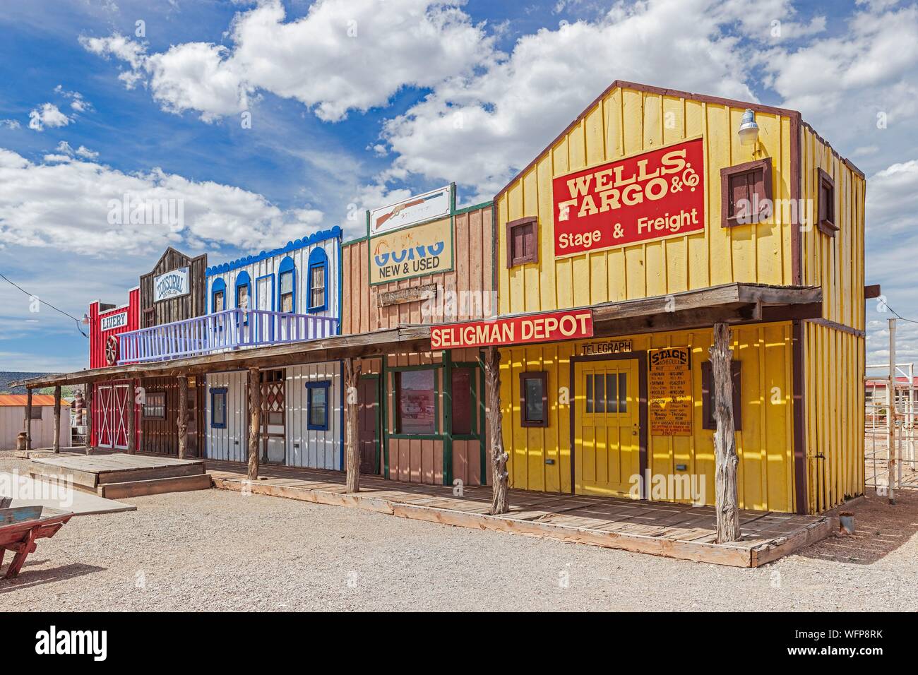 United States, Arizona, Route 66, Seligman Stock Photo Alamy