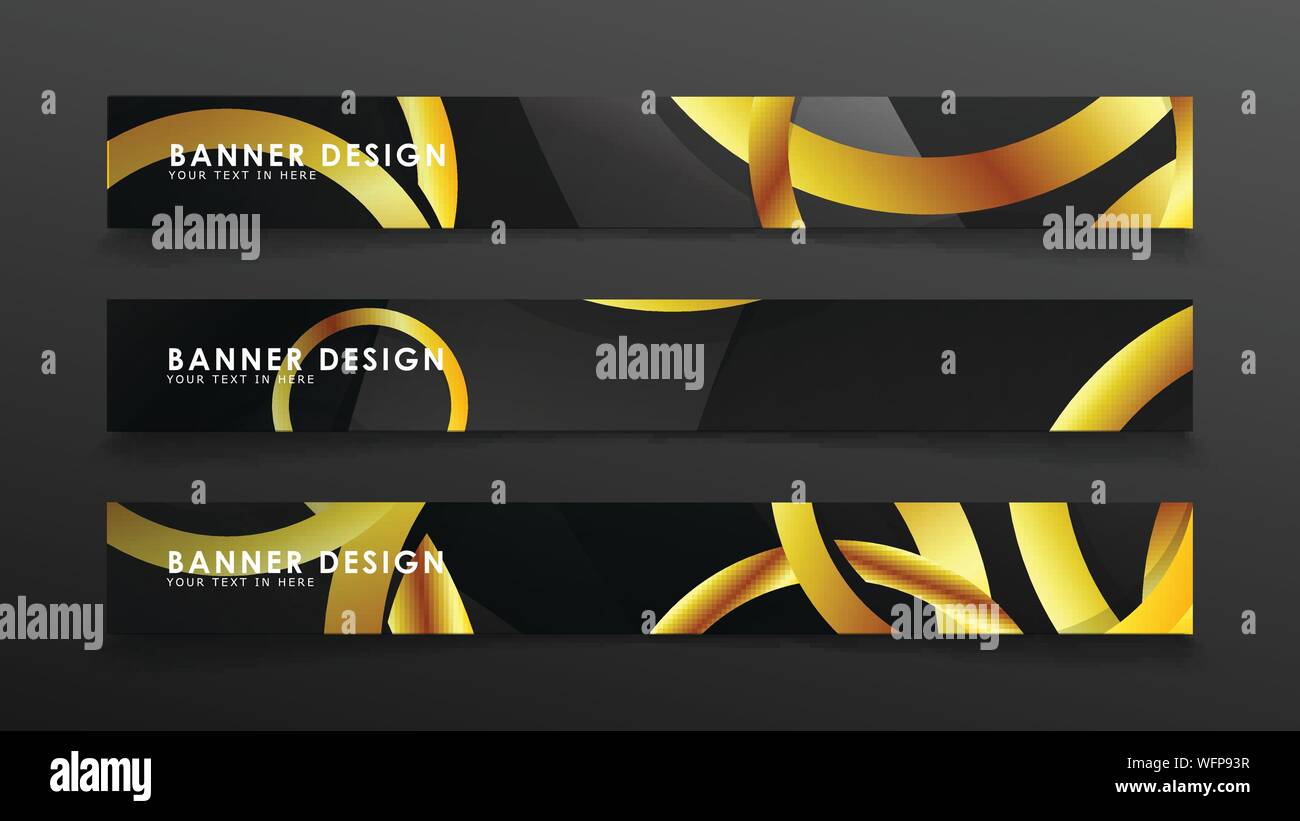 Abstract circle banner. Fancy vector illustration. golden circle on a ...