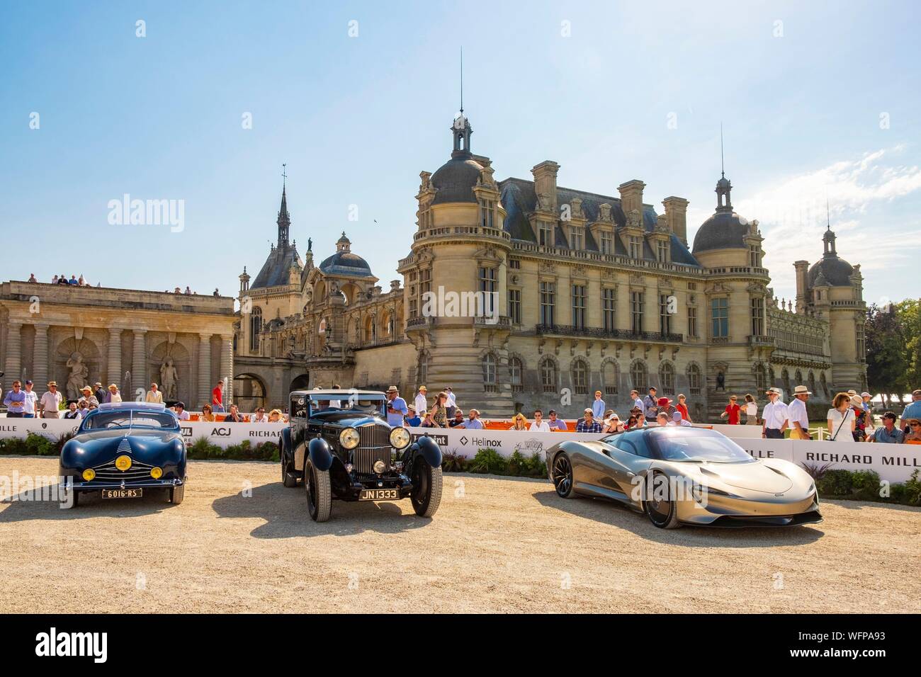 France, Oise, Chantilly, Chateau de Chantilly, 5th edition of Chantilly Arts & Elegance Richard Mille, a day devoted to vintage and collections cars, Best-of show (post-war), the Talbot Lago T26 Grand Sport Coupe Stock Photo