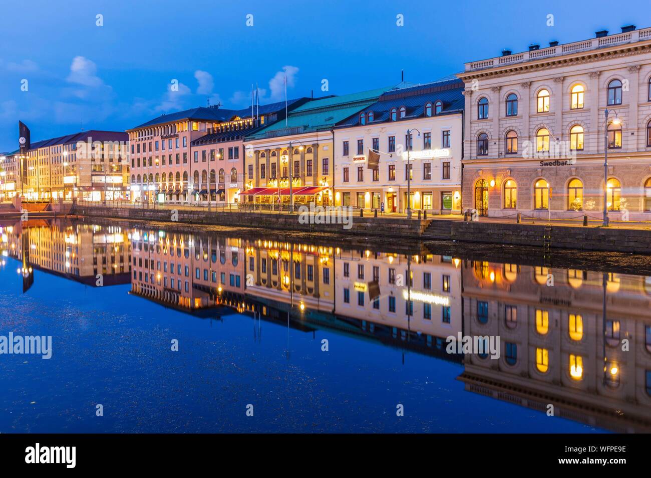 Sweden, Vastra Gotaland, Goteborg (Gothenburg), Hamm-Kanalen canal Stock Photo