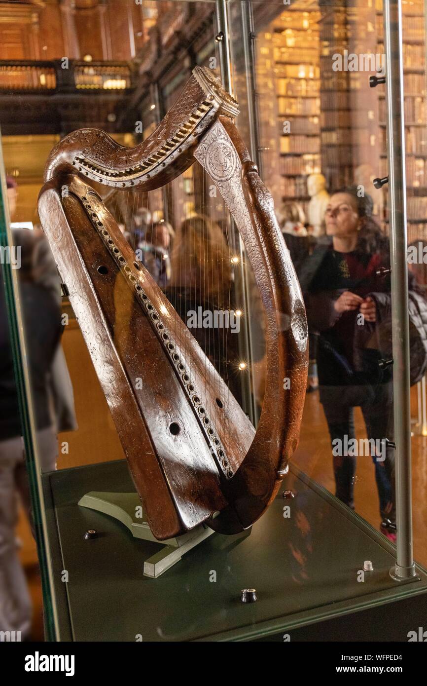 Ireland Dublin the Trinity College harp also called Brian Boru