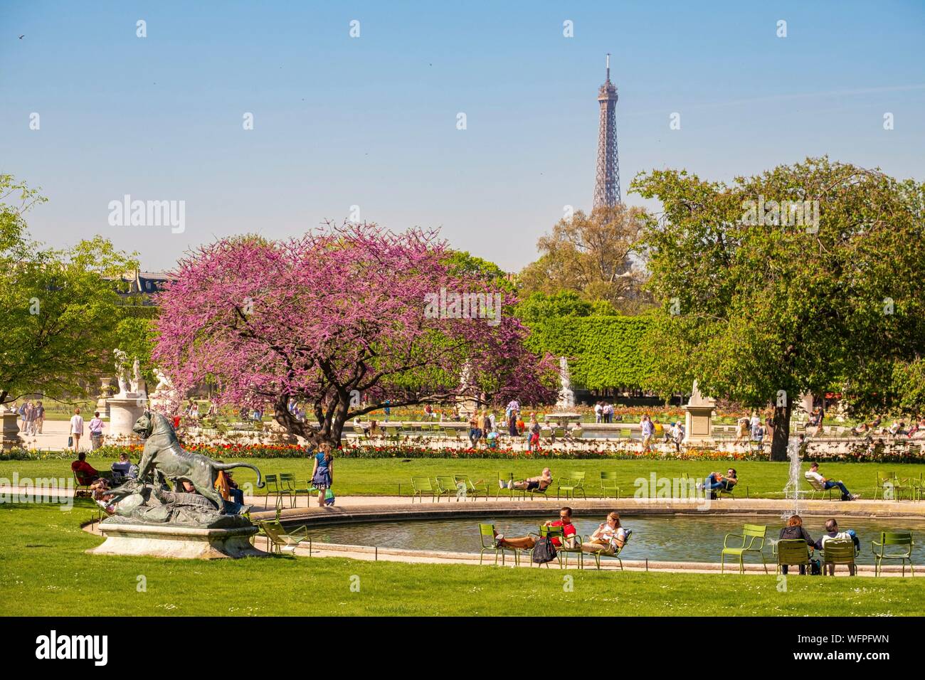 France, Paris, the Tuileries Garden Stock Photo
