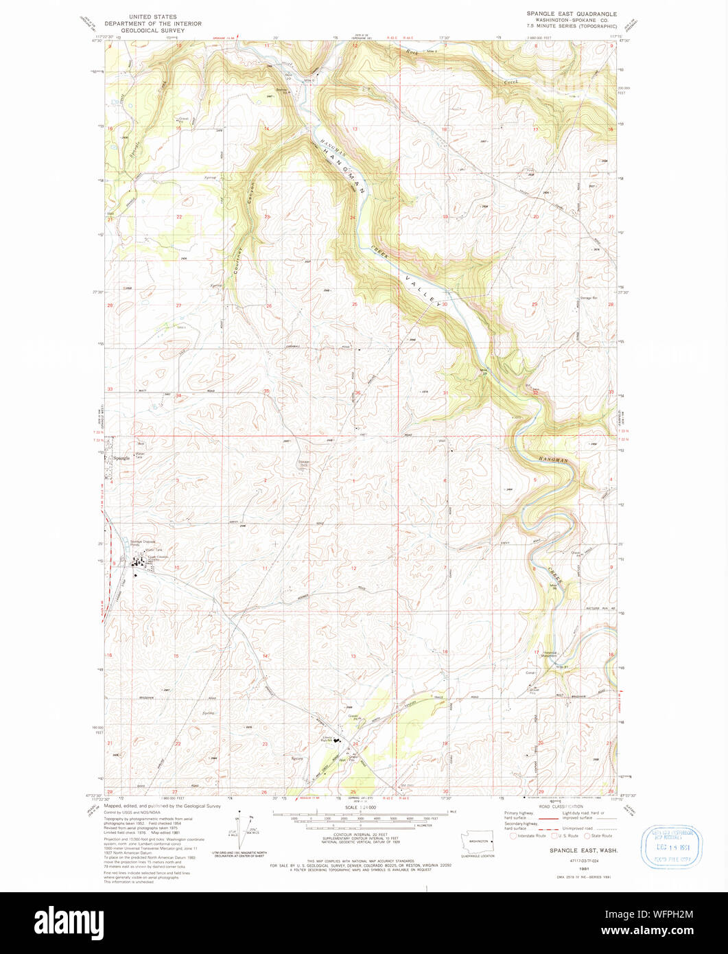 Spangle washington map Cut Out Stock Images & Pictures Alamy