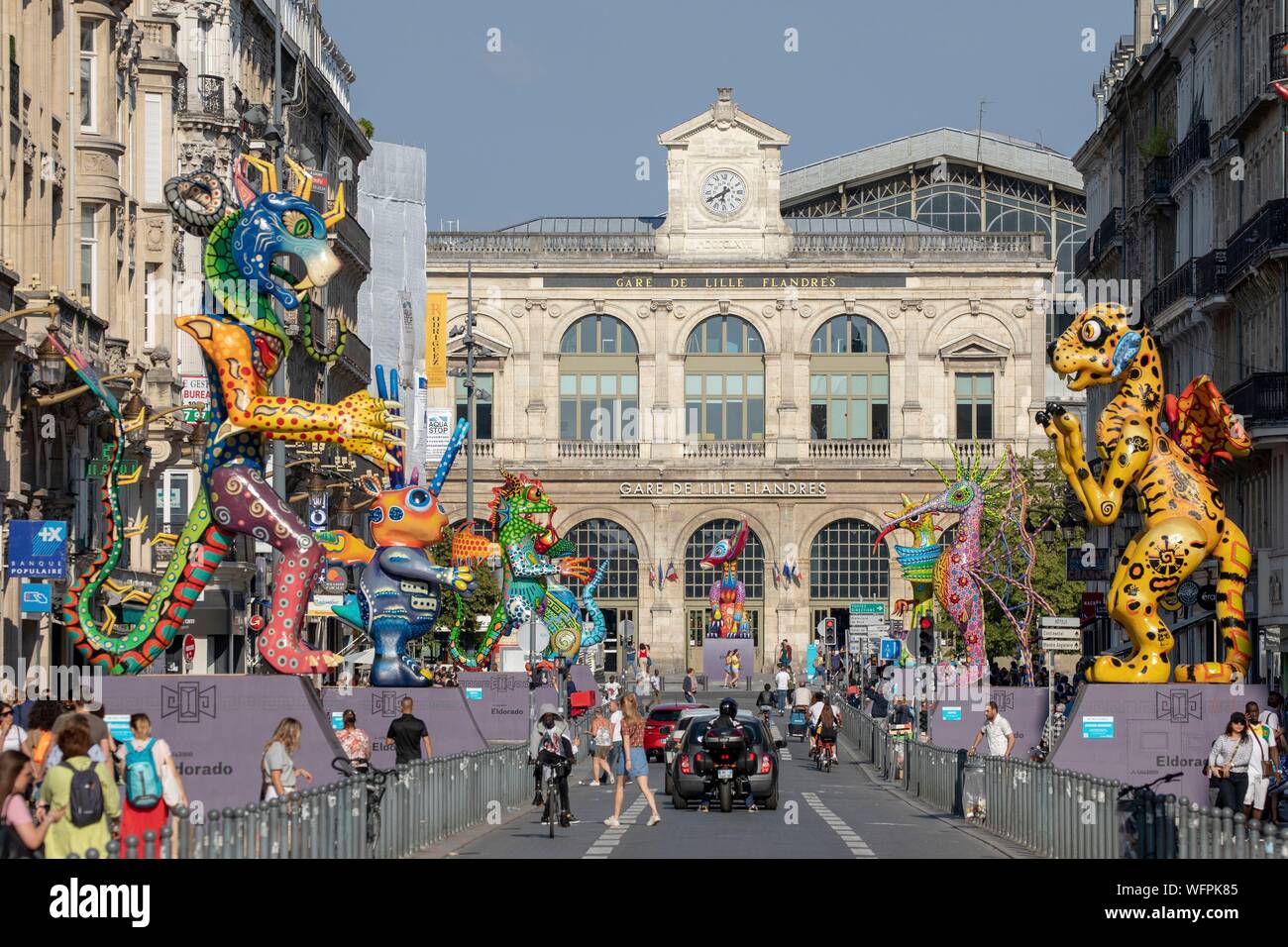 France, Nord, Lille, Lille 3000 Eldorado, Alebrijes (giant creatures in ...