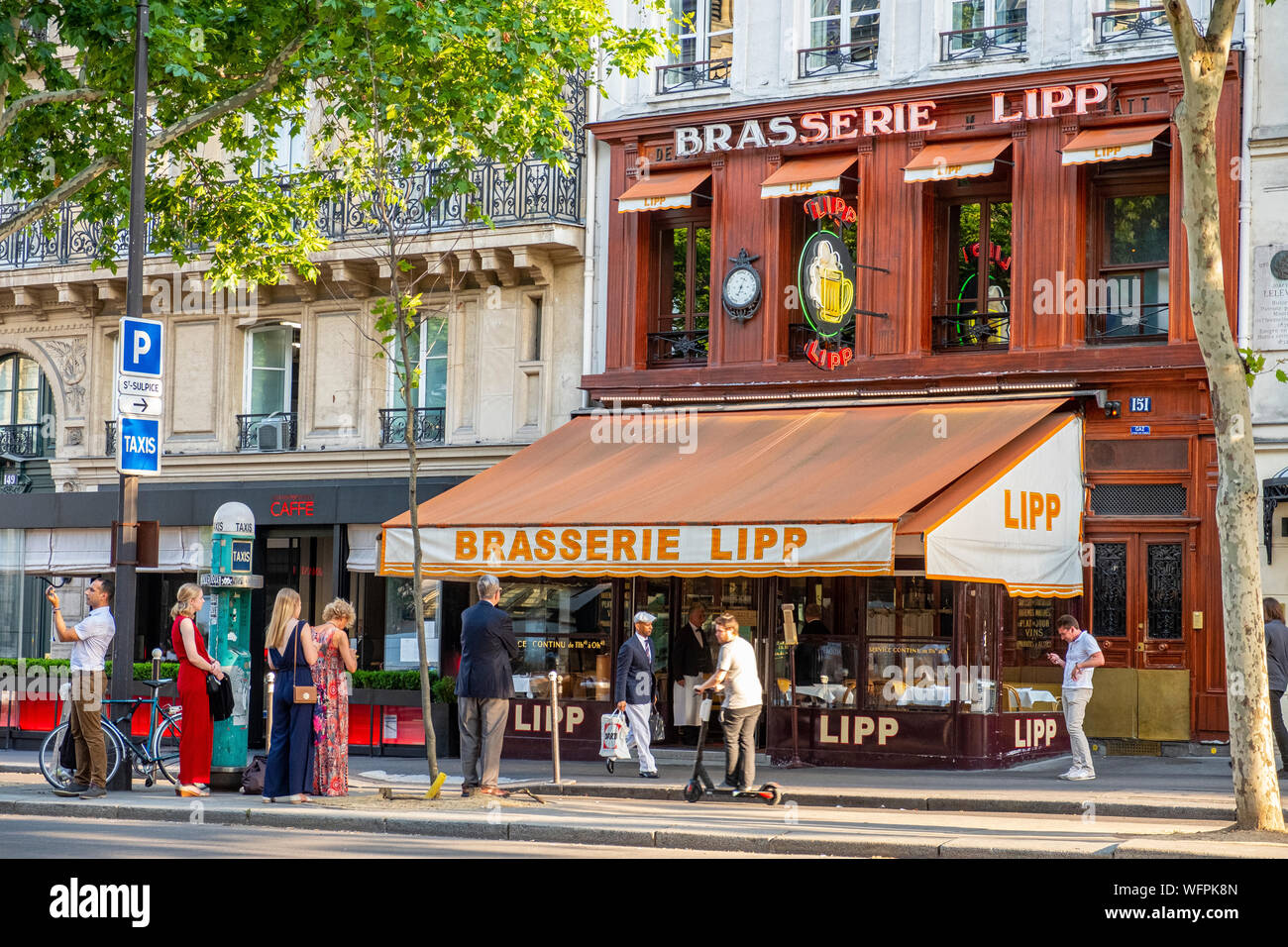France, Paris, Saint Germain des Près district, the Lipp brewery Stock