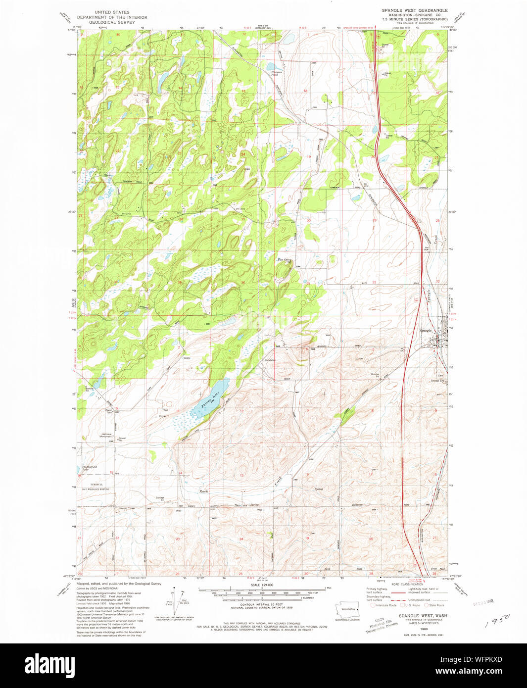 Spangle washington map Cut Out Stock Images & Pictures Alamy