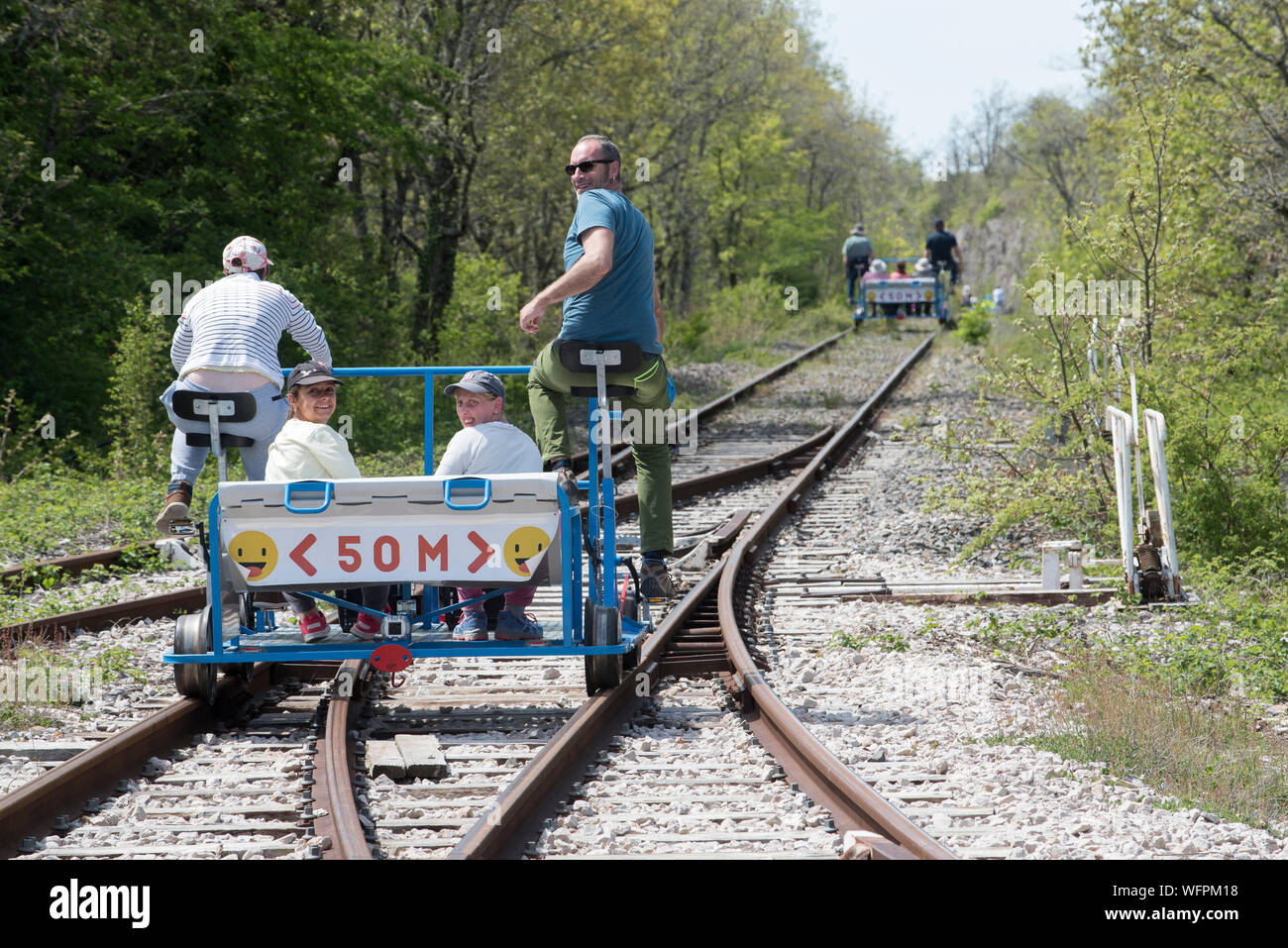 Rail bike hi-res stock photography and images - Alamy
