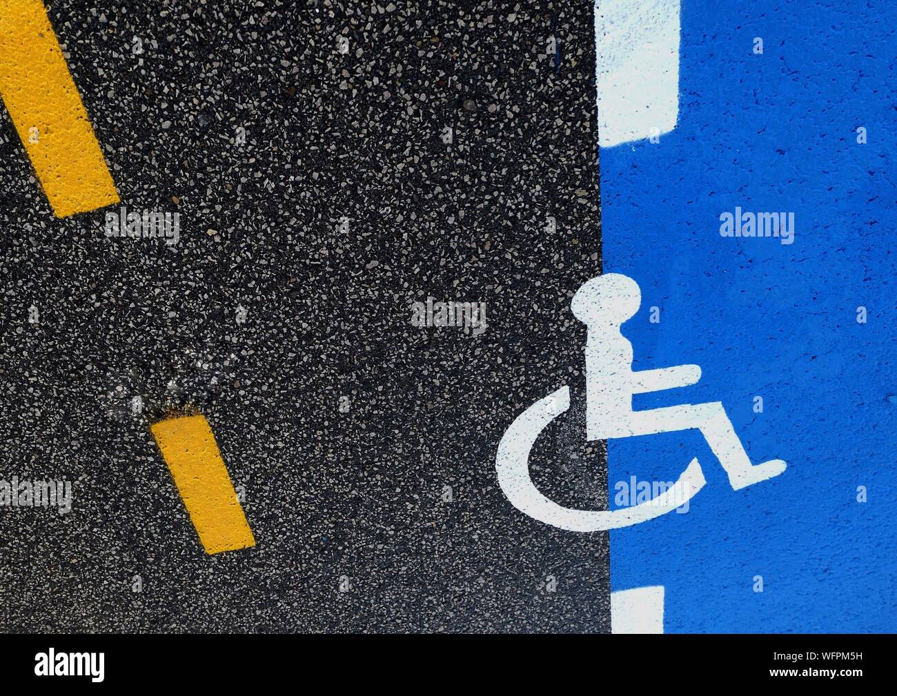 Road Marking Disabled High Resolution Stock Photography and Images - Alamy
