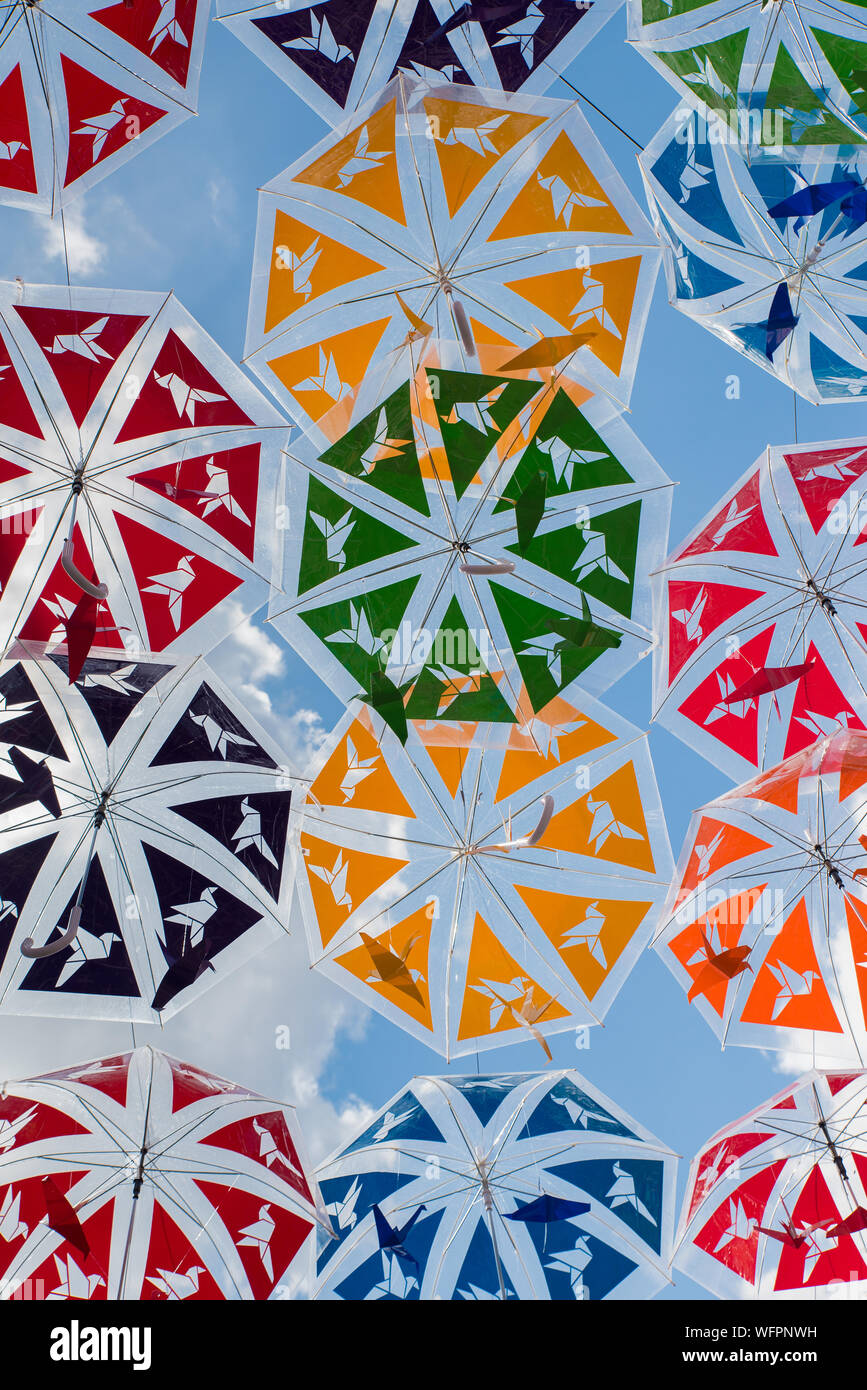 Hanging umbrellas hires stock photography and images Alamy