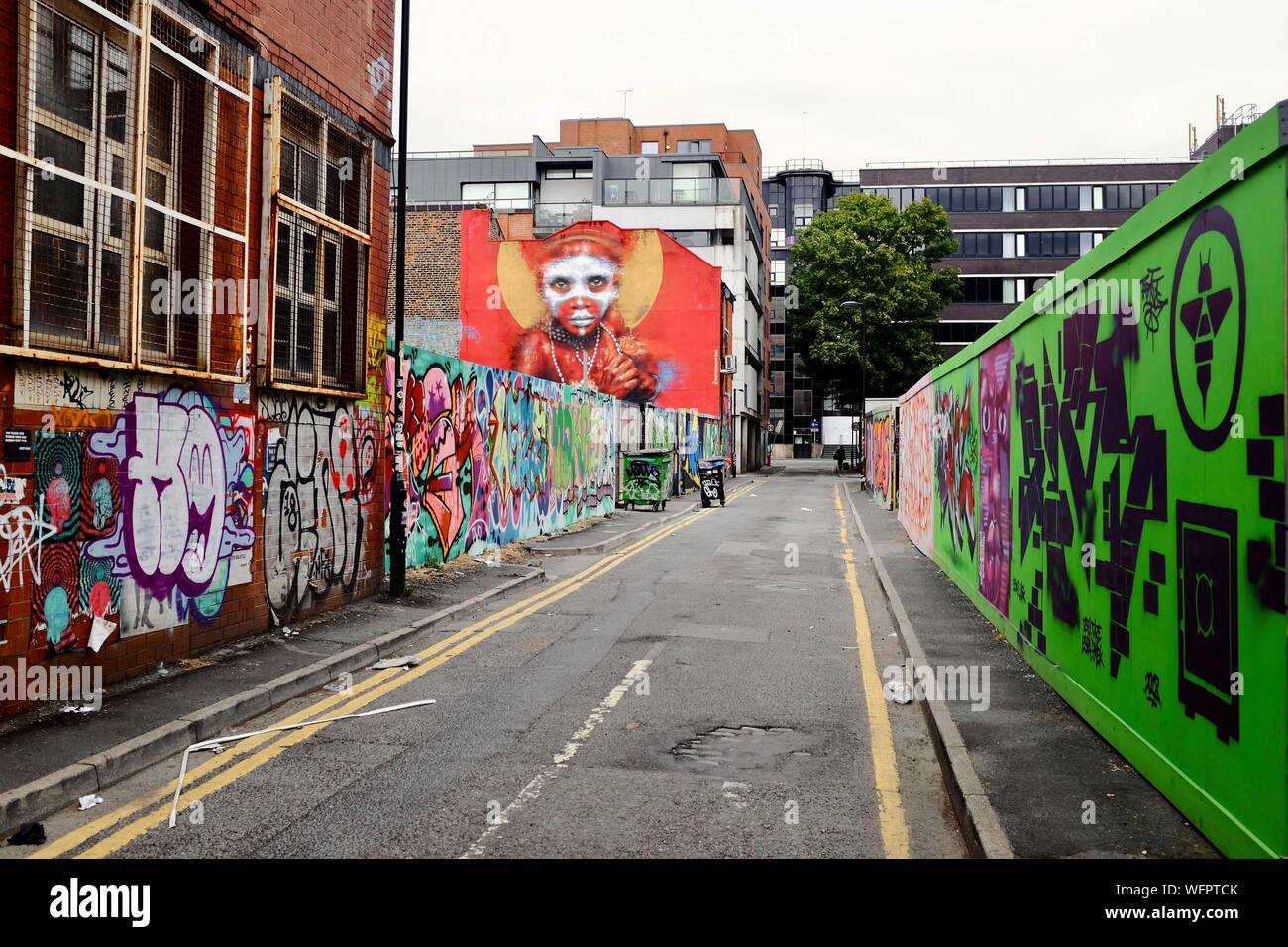 United Kingdom, Manchester, Northern Quarter, street art Stock Photo