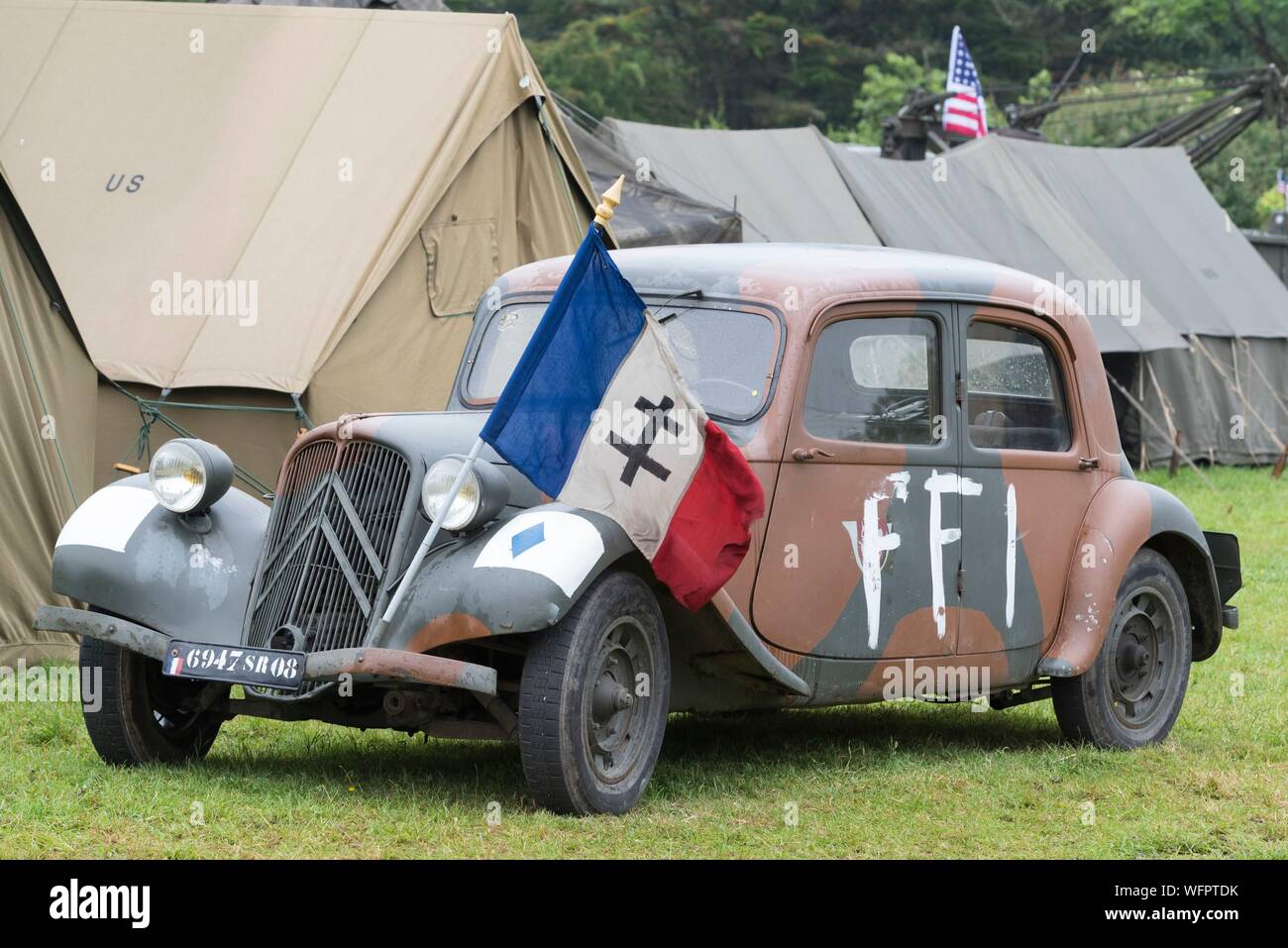 France, Manche, Cotentin, Sainte Mere Eglise, Airborne Museum, Camp