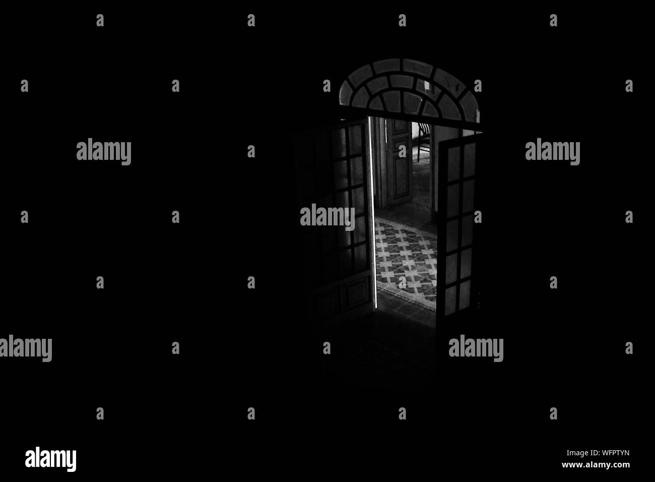 Day of open door Black and White Stock Photos & Images - Alamy