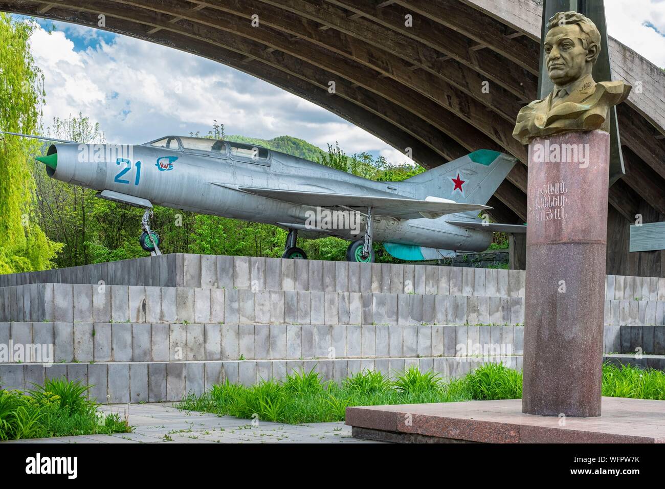 Armenia, Lorri region, Debed valley, surroundings of Alaverdi, Sanahin village, Mikoyan Brothers Museum, one of which was the designer of the famous MIG 21 fighter plane Stock Photo
