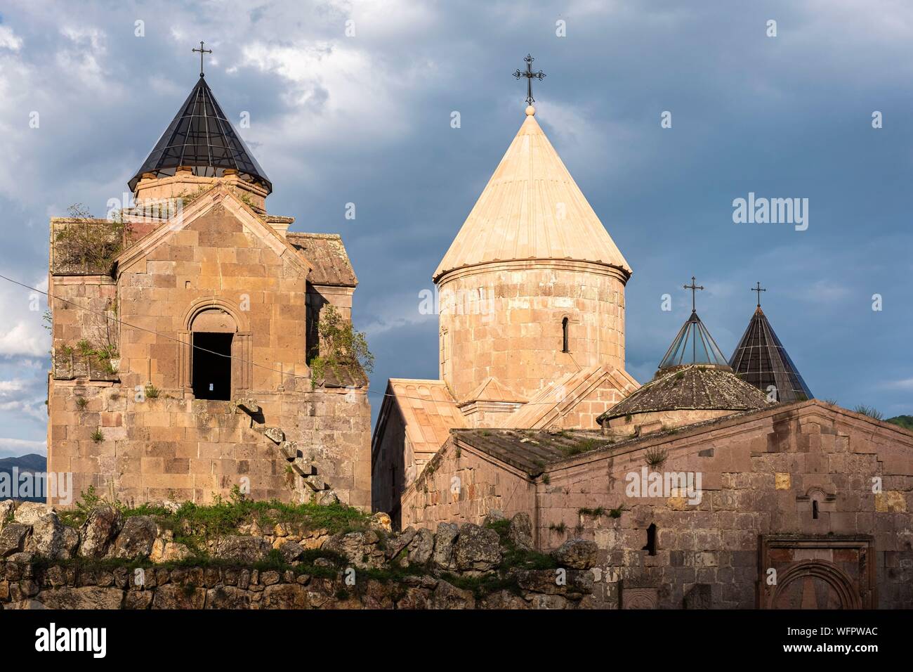 Armenia, Tavush region, Gosh, Gochavank (or Goshavank) monastery of the 12th and 13th centuries Stock Photo