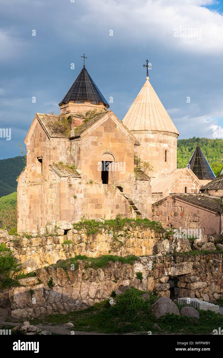 Armenia, Tavush region, Gosh, Gochavank (or Goshavank) monastery of the 12th and 13th centuries Stock Photo