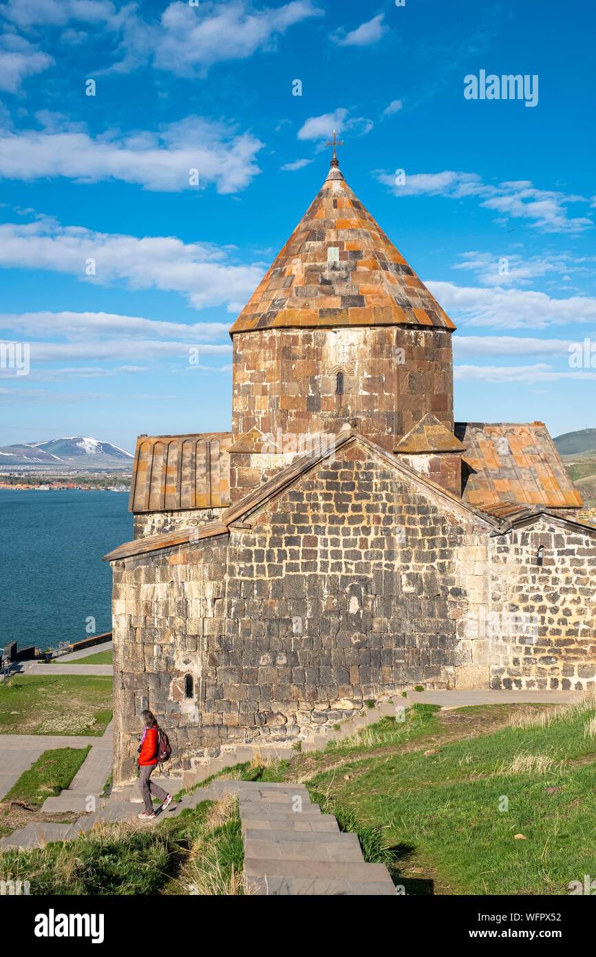 Armenia, Gegharkunik region, Sevan, Sevanavank monastery on the banks of Sevan lake Stock Photo