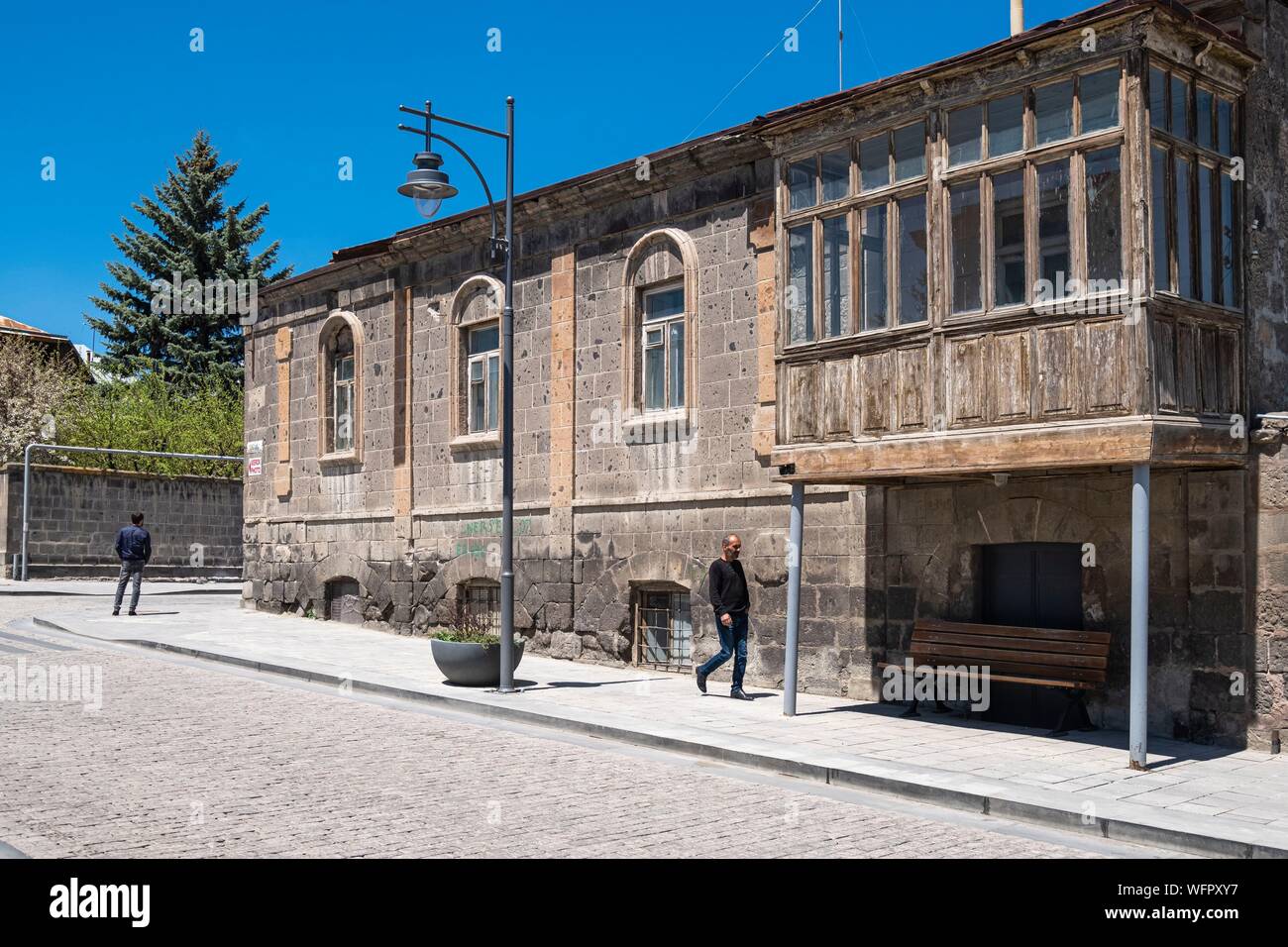 Armenia, Shirak region, Gyumri, historic district or Kumayri, Rustaveli street Stock Photo