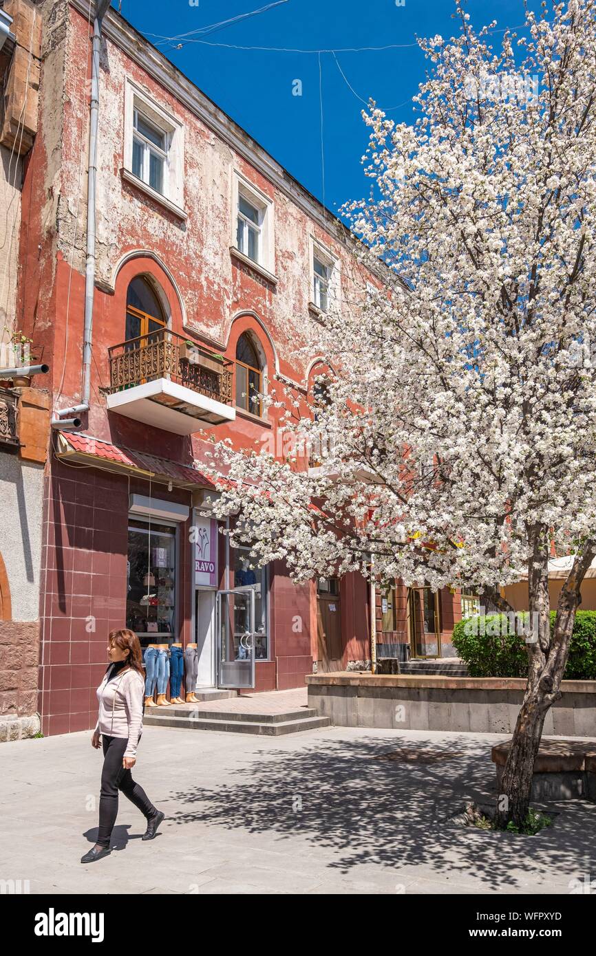 Armenia, Shirak region, Gyumri, historic district or Kumayri, Ryzhkov street Stock Photo