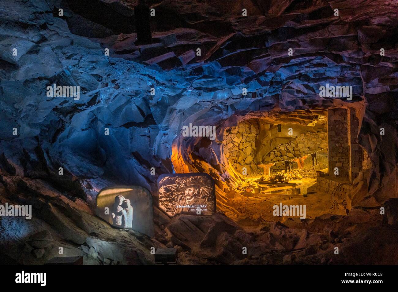 France Puy De Dome Volvic Grotte Of The Pierre De Volvic Parc