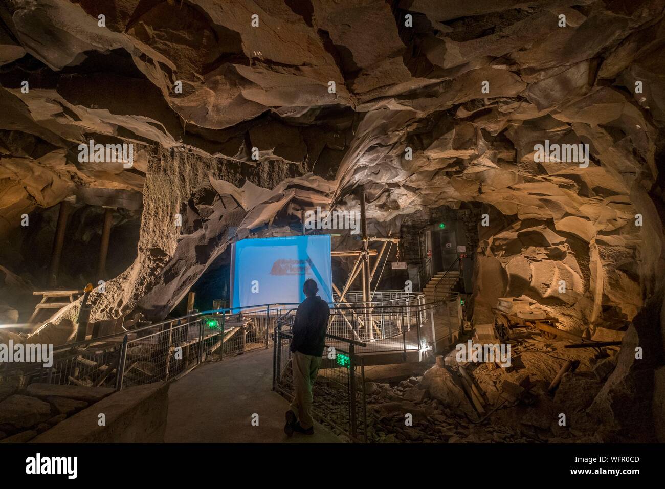 France Puy De Dome Volvic Grotte Of The Pierre De Volvic Parc