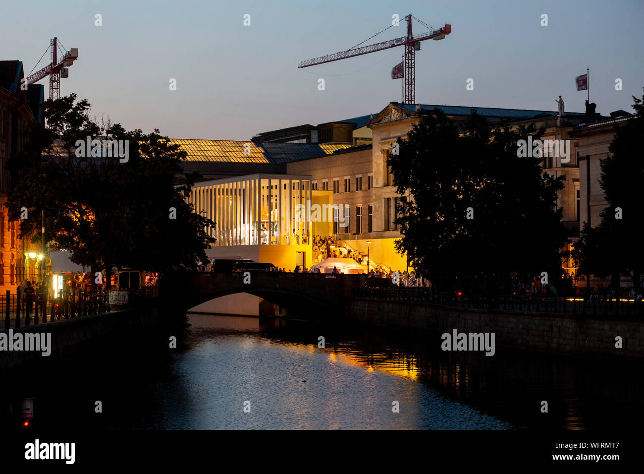 Berlin, Germany. 31st Aug, 2019. The James Simon Gallery can be seen at the Long Night of Museums 2019. 75 museums open their doors until 2 a.m. at night. Credit: Christoph Soeder/dpa/Alamy Live News Stock Photo